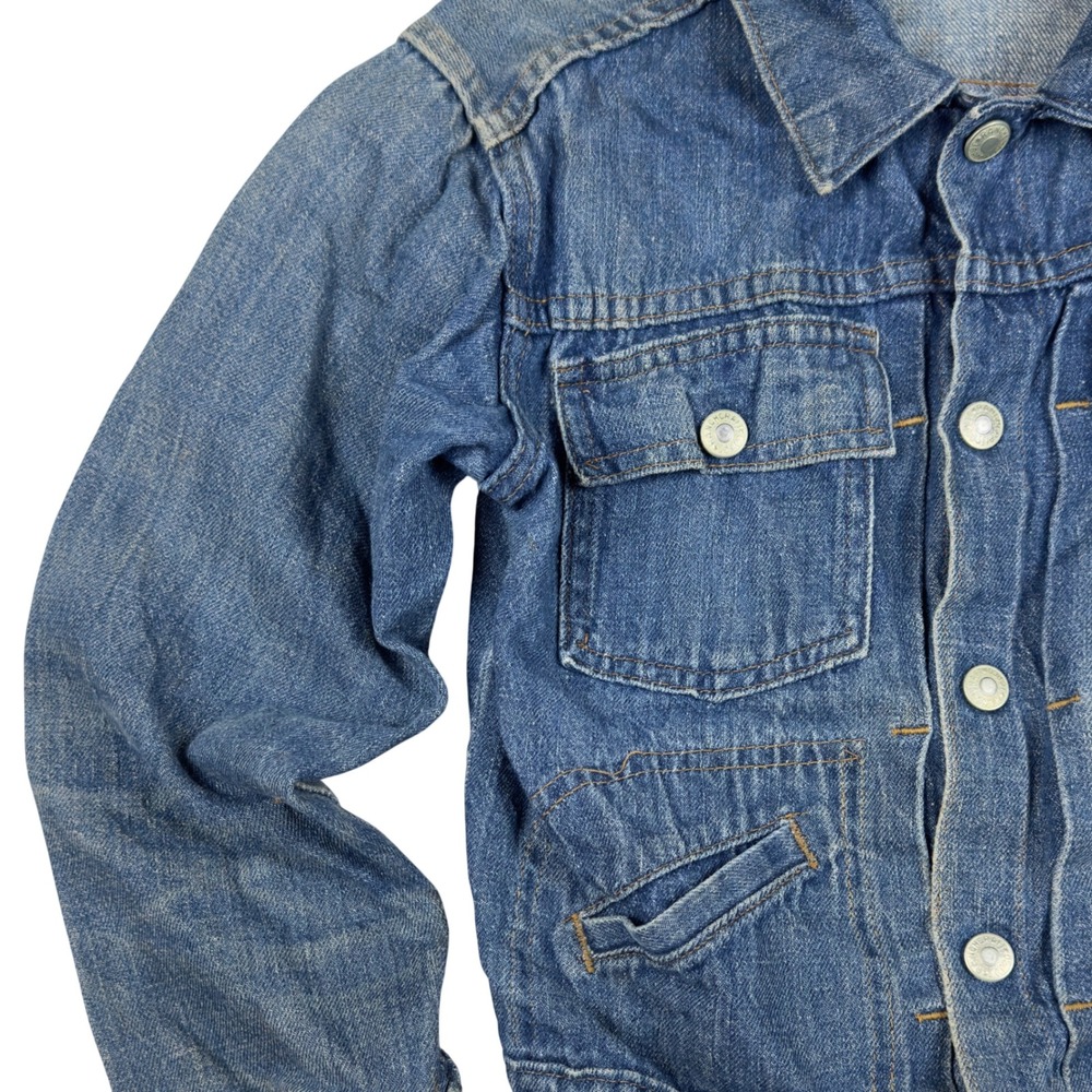 Vtg Ranchcraft Denim Jacket Boys Youth L Selvedge JCPenney Type II Style 50s 60s - Picture 3 of 15